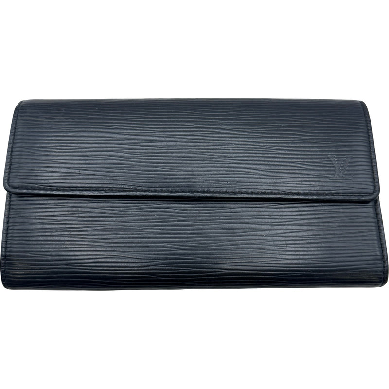 ルイヴィトン  M63742 ポルトフォイユ・サラ エピレザー二つ折り長財布 メンズ ルイ・ヴィトン LOUIS VUITTON ポルトフォイユサラ M63742 ノワール