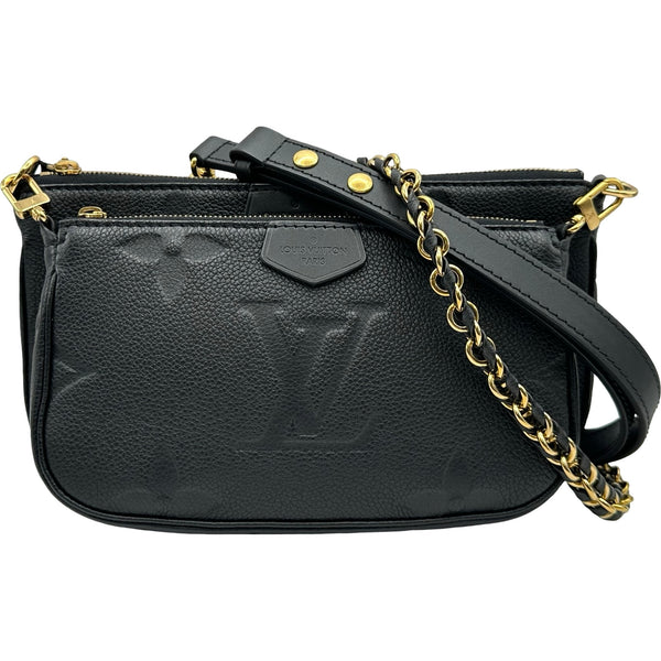 【美品】 LOUIS VUITTON アクセソワール ノワール エピ ブラック ルイ・ヴィトン LOUIS VUITTON ミュルティ・ポシェット・アクセ