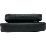 ルイ・ヴィトン LOUIS VUITTON ミュルティ･ポシェット･アクセソワール M80399 ブラック モノグラム・アンプラント ユニセックス ショルダーバッグ