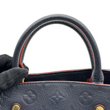 ルイ・ヴィトン LOUIS VUITTON モンテーニュBB M42747 ネイビー/レッド モノグラム・アンプラント レディース ショルダーバッグ