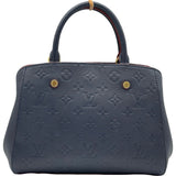 ルイ・ヴィトン LOUIS VUITTON モンテーニュBB M42747 ネイビー/レッド モノグラム・アンプラント レディース ショルダーバッグ