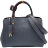 ルイ・ヴィトン LOUIS VUITTON モンテーニュBB M42747 ネイビー/レッド モノグラム・アンプラント レディース ショルダーバッグ