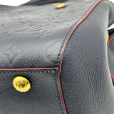 ルイ・ヴィトン LOUIS VUITTON モンテーニュBB M42747 ネイビー/レッド モノグラム・アンプラント レディース ショルダーバッグ