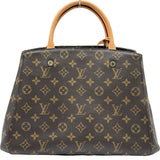 ルイ・ヴィトン LOUIS VUITTON モンテーニュMM M41056 ブラウン モノグラム レディース ショルダーバッグ