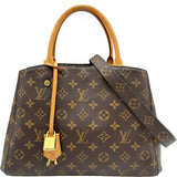 ルイ・ヴィトン LOUIS VUITTON モンテーニュMM M41056 ブラウン モノグラム レディース ハンドバッグ