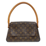 ルイ・ヴィトン LOUIS VUITTON ミニ・ルーピング M51147 ブラウン モノグラム レディース ハンドバッグ