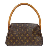 ルイ・ヴィトン LOUIS VUITTON ミニ・ルーピング M51147 ブラウン モノグラム レディース ハンドバッグ