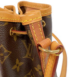 ルイ・ヴィトン LOUIS VUITTON ナノ・ノエ M41346 ブラウン モノグラム ユニセックス ショルダーバッグ