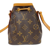 ルイ・ヴィトン LOUIS VUITTON ナノ・ノエ M41346 ブラウン モノグラム ユニセックス ショルダーバッグ