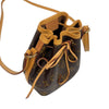 ルイ・ヴィトン LOUIS VUITTON ナノ・ノエ M41346 ブラウン モノグラム ユニセックス ショルダーバッグ