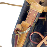 ルイ・ヴィトン LOUIS VUITTON ナノ・ノエ M41346 ブラウン モノグラム ユニセックス ショルダーバッグ