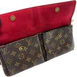 ルイ・ヴィトン LOUIS VUITTON ヴィバシテMM M51164 ブラウン モノグラム・レザー レディース ハンドバッグ