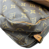 ルイ・ヴィトン LOUIS VUITTON ソミュール35 M40662 ブラウン モノグラム/レザー レディース ショルダーバッグ