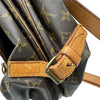 ルイ・ヴィトン LOUIS VUITTON ソミュール35 M40662 ブラウン モノグラム/レザー レディース ショルダーバッグ