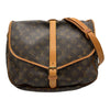 ルイ・ヴィトン LOUIS VUITTON ソミュール35 M40662 ブラウン モノグラム/レザー レディース ショルダーバッグ