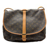 ルイ・ヴィトン LOUIS VUITTON ソミュール35 M40662 ブラウン モノグラム/レザー レディース ショルダーバッグ