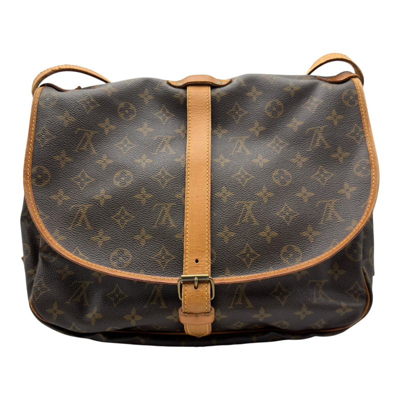 ルイヴィトン　ソミュール ルイ・ヴィトン LOUIS VUITTON ソミュール35 M40662 ブラウン