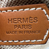エルメス HERMES マルワリPM □M刻 ベージュ/ゴールド トワル/レザー レディース トートバッグ