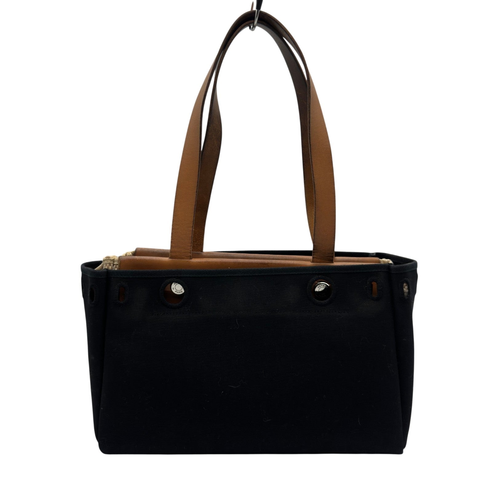 エルメス HERMES エールバッグカバスPM □H刻 ベージュ/ゴールド