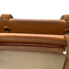 エルメス HERMES エールバッグカバスPM □H刻 ベージュ/ゴールド トワル/レザー レディース トートバッグ