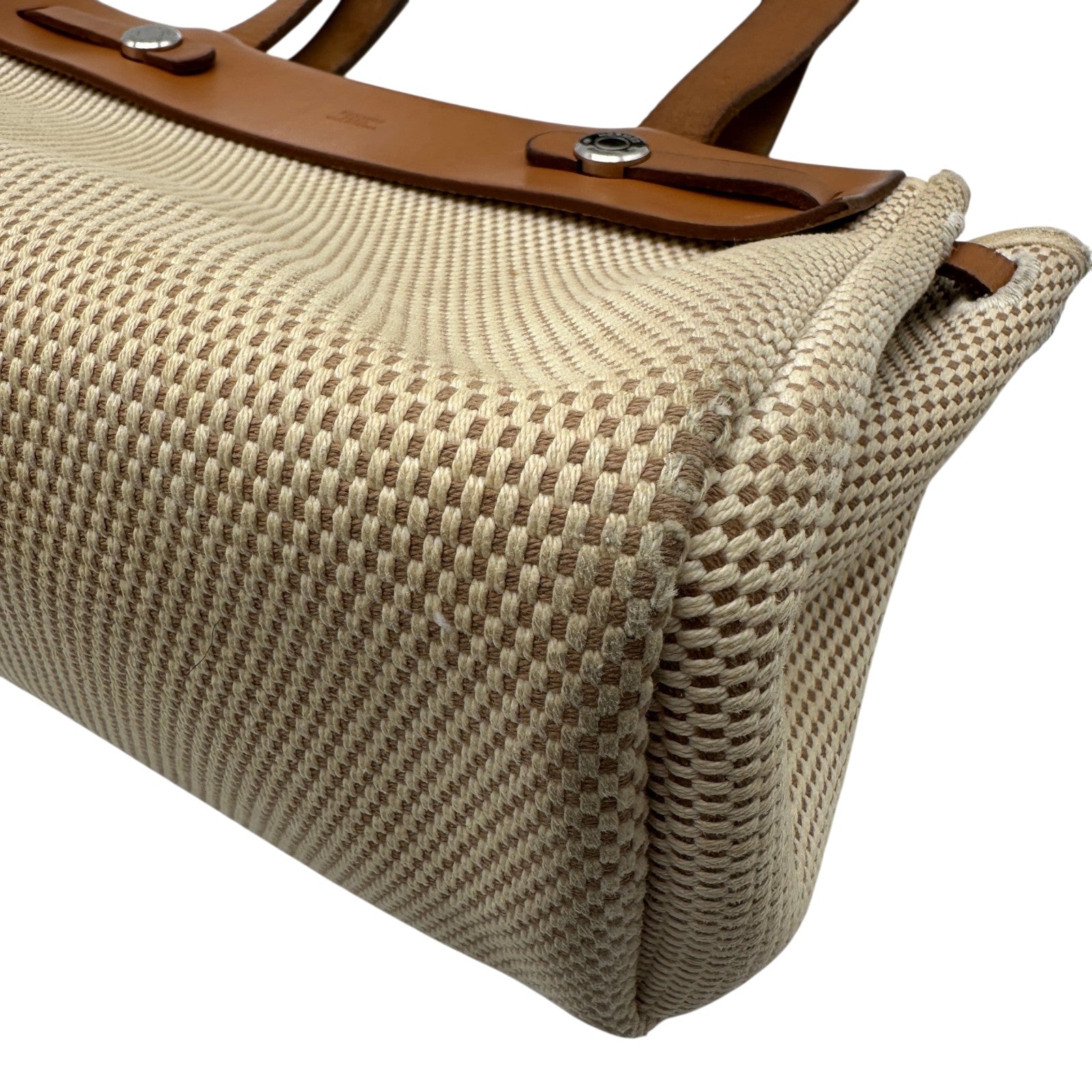 エルメス HERMES エールバッグカバスPM □H刻 ベージュ/ゴールド