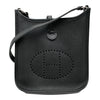 エルメス HERMES エヴリン TPM □H刻 ブラック シルバー金具 エプソン レディース ショルダーバッグ