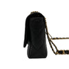 シャネル CHANEL マトラッセ スモールフラップバッグ ブラック ゴールド金具 キャビアスキン レディース ショルダーバッグ