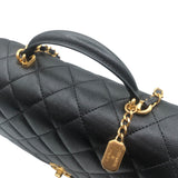 シャネル CHANEL スモールフラップバッグ AS4369 ブラック ゴールド金具 キャビアスキン レディース ハンドバッグ
