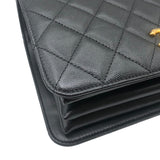 シャネル CHANEL スモールフラップバッグ AS4369 ブラック ゴールド金具 キャビアスキン レディース ハンドバッグ