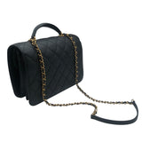 シャネル CHANEL スモールフラップバッグ AS4369 ブラック ゴールド金具 キャビアスキン レディース ハンドバッグ