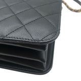 シャネル CHANEL スモールフラップバッグ AS4369 ブラック ゴールド金具 キャビアスキン レディース ハンドバッグ