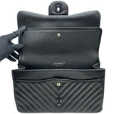 シャネル CHANEL マトラッセ30 Vステッチ A58600 21番台 ブラック ブラック金具 ラムスキン レディース ショルダーバッグ
