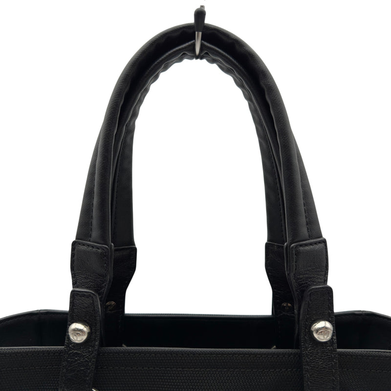 シャネル CHANEL パリビアリッツトートPM A34208 13番台 ブラック