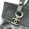 シャネル CHANEL パリビアリッツトートPM A34208 15番台 ブラック シルバー金具 コーディングキャンバス レディース トートバッグ