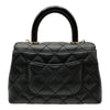 シャネル CHANEL ココハンドルXXS AS2215 ブラック ゴールド金具 キャビアスキン/リザードスキン レディース ショルダーバッグ