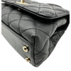 シャネル CHANEL ココハンドルXXS AS2215 ブラック ゴールド金具 キャビアスキン/リザードスキン レディース ショルダーバッグ