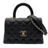 シャネル CHANEL ココハンドルXXS AS2215 ブラック ゴールド金具 キャビアスキン/リザードスキン レディース ショルダーバッグ