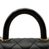 シャネル CHANEL ココハンドルXXS AS2215 ブラック ゴールド金具 キャビアスキン/リザードスキン レディース ショルダーバッグ