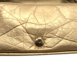 シャネル CHANEL パリボンベイフラップバッグ A67129 ブロンズ ゴールド金具 エイジドカーフ レディース ショルダーバッグ