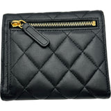 シャネル CHANEL クラシック スモールフラップ ウォレット AP0231 ブラック ゴールド金具 ラムスキン レディース 三つ折り財布