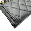シャネル CHANEL クラシック スモールフラップ ウォレット AP0231 ブラック ゴールド金具 ラムスキン レディース 三つ折り財布