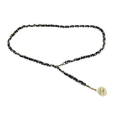 シャネル CHANEL ココマーク チェーンベルト ゴールド/ブラック メタル/レザー レディース ベルト