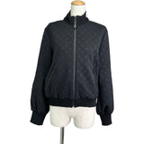 モノグラム総柄ジップアップジャケット FMJA26 ブラック ナイロン レディース その他アウター