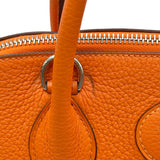エルメス HERMES ボリード31 □M刻印 オレンジ シルバー金具 トリヨン レディース ショルダーバッグ