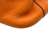 エルメス HERMES ボリード31 □M刻印 オレンジ シルバー金具 トリヨン レディース ショルダーバッグ