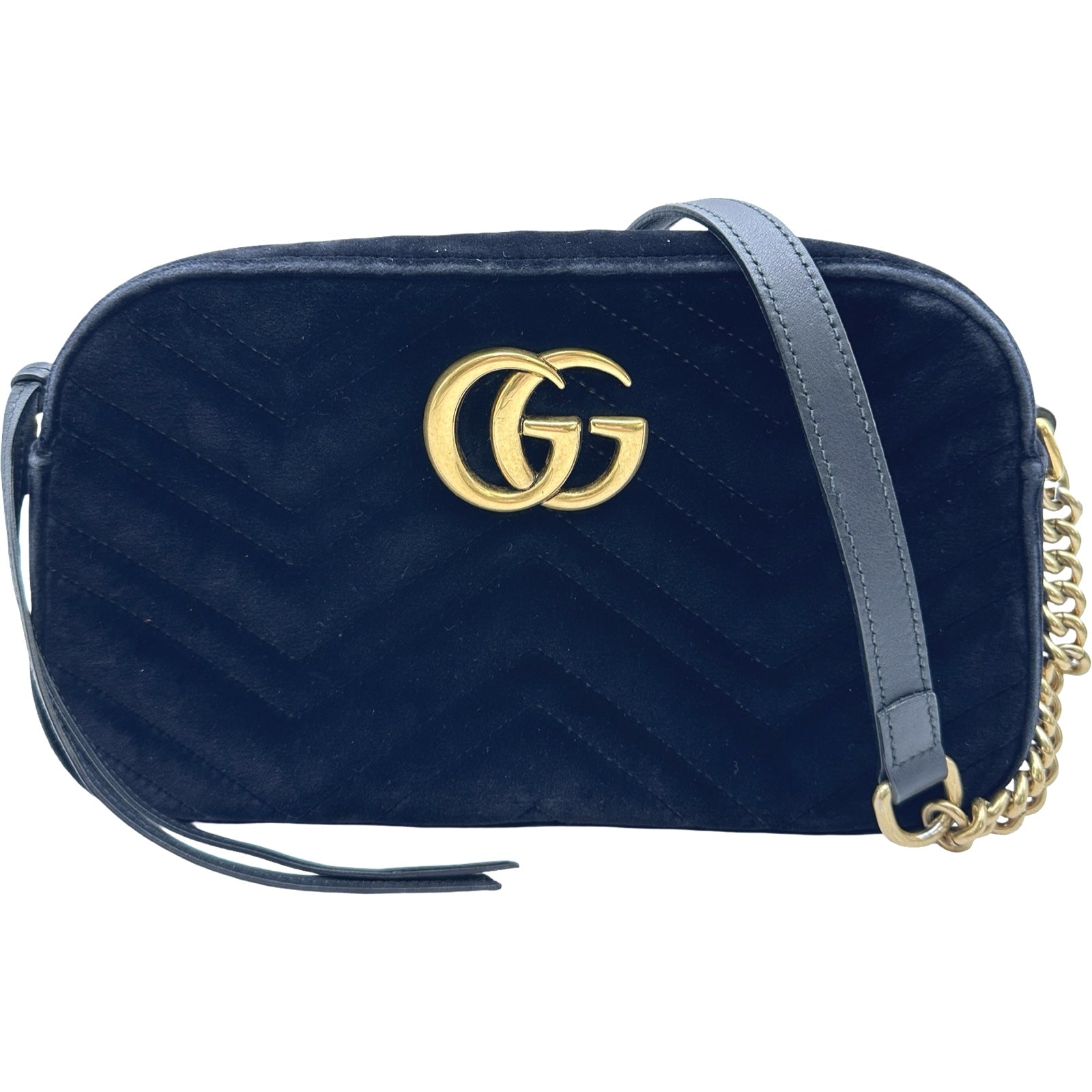 グッチ GUCCI GGマーモント ショルダーバッグ 447632 ブラック ベロア
