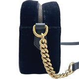 グッチ GUCCI GGマーモント ショルダーバッグ 447632 ブラック ベロア レディース ショルダーバッグ