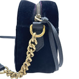 グッチ GUCCI GGマーモント ショルダーバッグ 447632 ブラック ベロア レディース ショルダーバッグ