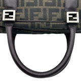 フェンディ FENDI ズッカハンドバッグ ブラウン キャンバス レディース ハンドバッグ