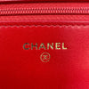 シャネル CHANEL CHANEL19 チェーンウォレット AP3267 29番台 レッド ゴールド/シルバー金具 ラムレザー レディース 長財布